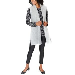 Mario Serrani Womens Sleeveless Cardigan Size S